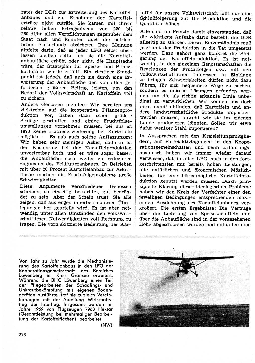 Neuer Weg (NW), Organ des Zentralkomitees (ZK) der SED (Sozialistische Einheitspartei Deutschlands) für Fragen des Parteilebens, 25. Jahrgang [Deutsche Demokratische Republik (DDR)] 1970, Seite 278 (NW ZK SED DDR 1970, S. 278)