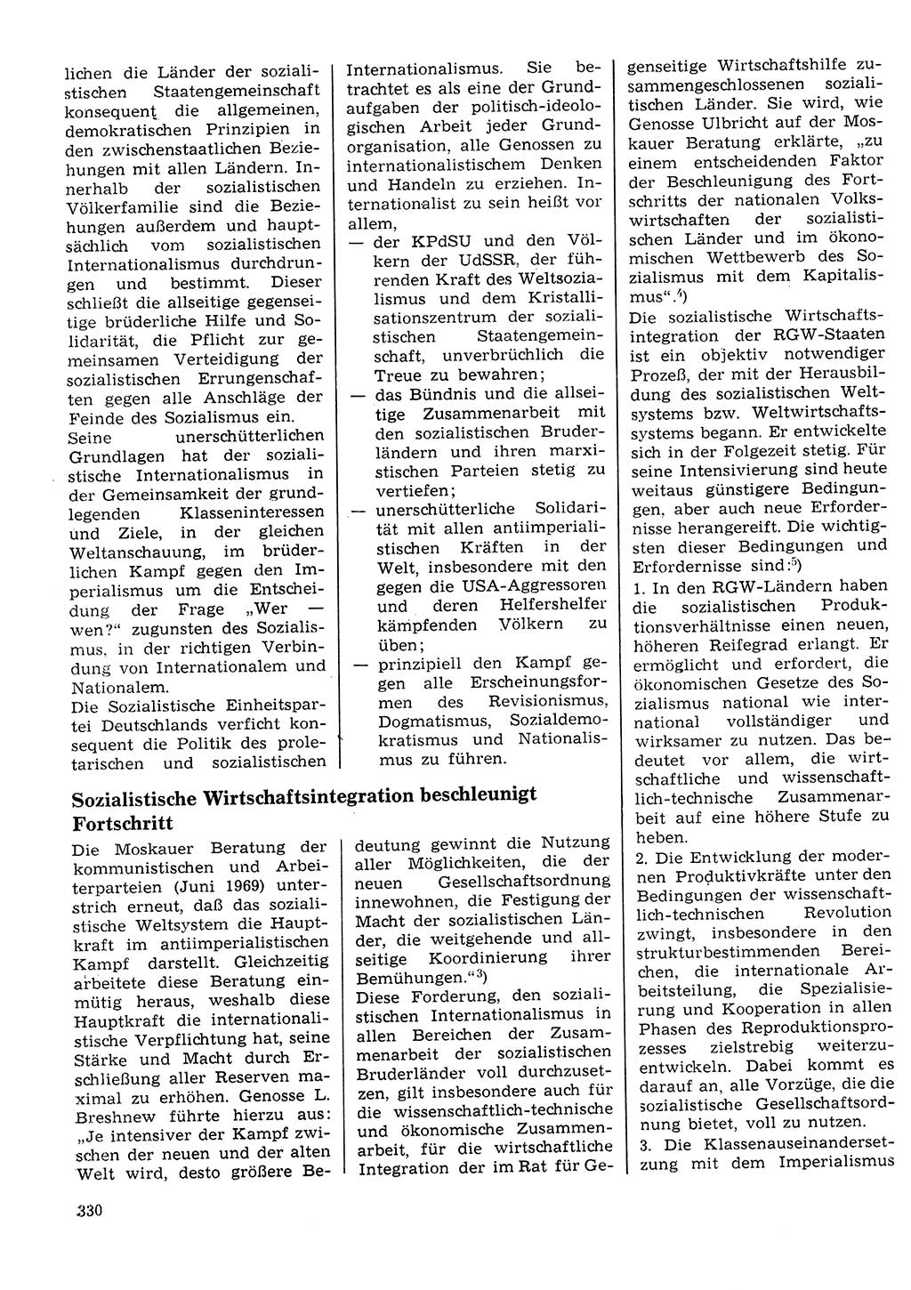 Neuer Weg (NW), Organ des Zentralkomitees (ZK) der SED (Sozialistische Einheitspartei Deutschlands) für Fragen des Parteilebens, 25. Jahrgang [Deutsche Demokratische Republik (DDR)] 1970, Seite 330 (NW ZK SED DDR 1970, S. 330)