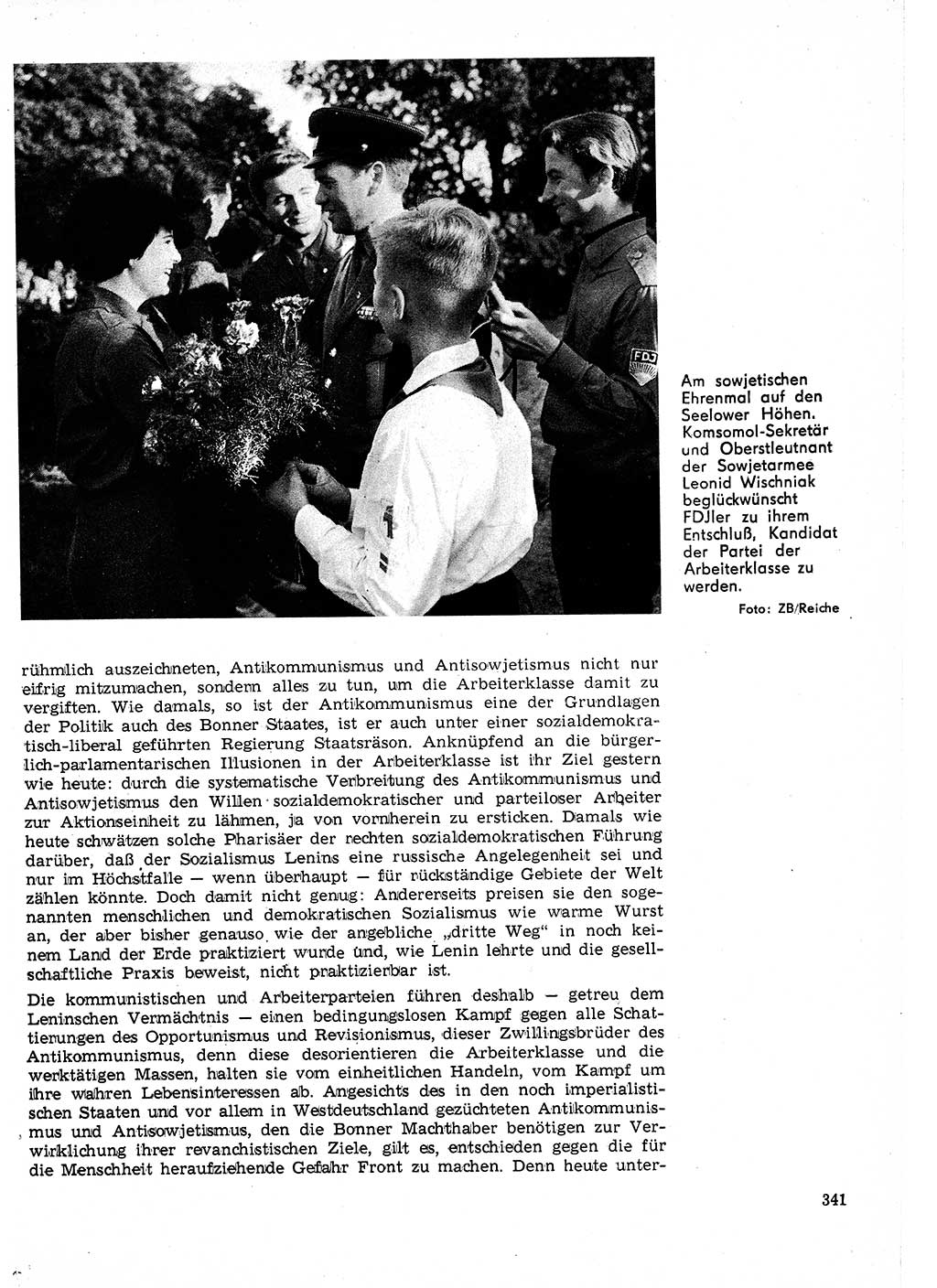 Neuer Weg (NW), Organ des Zentralkomitees (ZK) der SED (Sozialistische Einheitspartei Deutschlands) für Fragen des Parteilebens, 25. Jahrgang [Deutsche Demokratische Republik (DDR)] 1970, Seite 341 (NW ZK SED DDR 1970, S. 341)