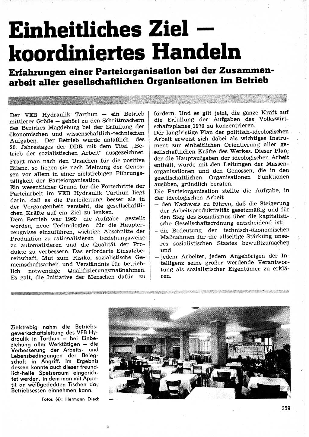 Neuer Weg (NW), Organ des Zentralkomitees (ZK) der SED (Sozialistische Einheitspartei Deutschlands) für Fragen des Parteilebens, 25. Jahrgang [Deutsche Demokratische Republik (DDR)] 1970, Seite 359 (NW ZK SED DDR 1970, S. 359)