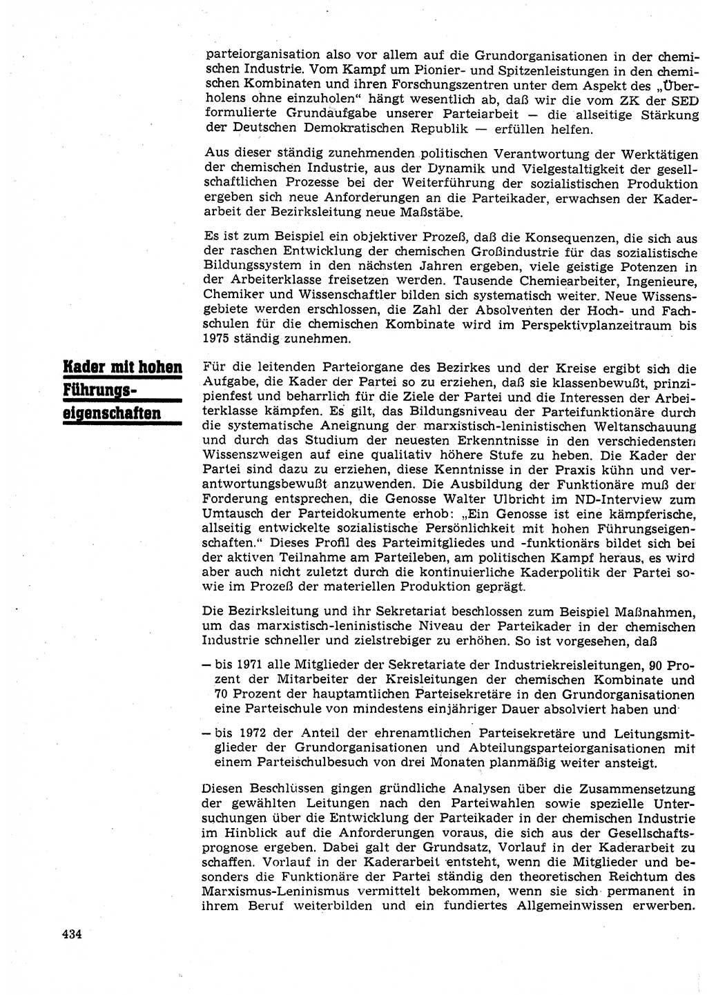 Neuer Weg (NW), Organ des Zentralkomitees (ZK) der SED (Sozialistische Einheitspartei Deutschlands) für Fragen des Parteilebens, 25. Jahrgang [Deutsche Demokratische Republik (DDR)] 1970, Seite 434 (NW ZK SED DDR 1970, S. 434)