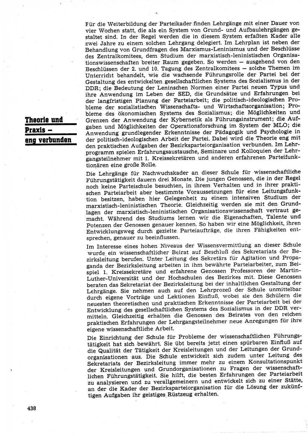 Neuer Weg (NW), Organ des Zentralkomitees (ZK) der SED (Sozialistische Einheitspartei Deutschlands) für Fragen des Parteilebens, 25. Jahrgang [Deutsche Demokratische Republik (DDR)] 1970, Seite 438 (NW ZK SED DDR 1970, S. 438)