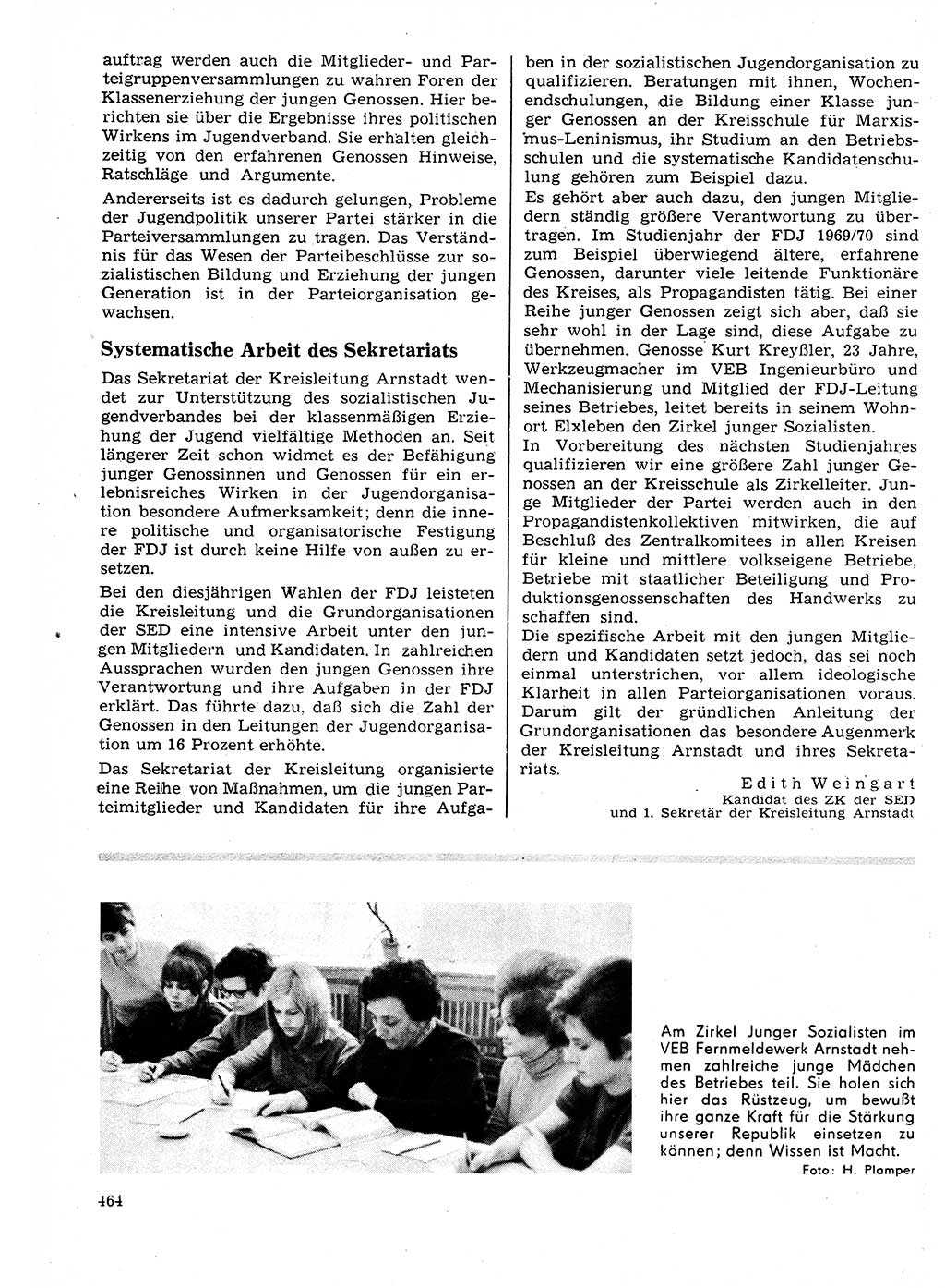 Neuer Weg (NW), Organ des Zentralkomitees (ZK) der SED (Sozialistische Einheitspartei Deutschlands) für Fragen des Parteilebens, 25. Jahrgang [Deutsche Demokratische Republik (DDR)] 1970, Seite 464 (NW ZK SED DDR 1970, S. 464)