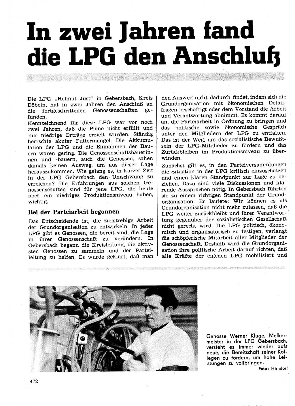Neuer Weg (NW), Organ des Zentralkomitees (ZK) der SED (Sozialistische Einheitspartei Deutschlands) für Fragen des Parteilebens, 25. Jahrgang [Deutsche Demokratische Republik (DDR)] 1970, Seite 472 (NW ZK SED DDR 1970, S. 472)