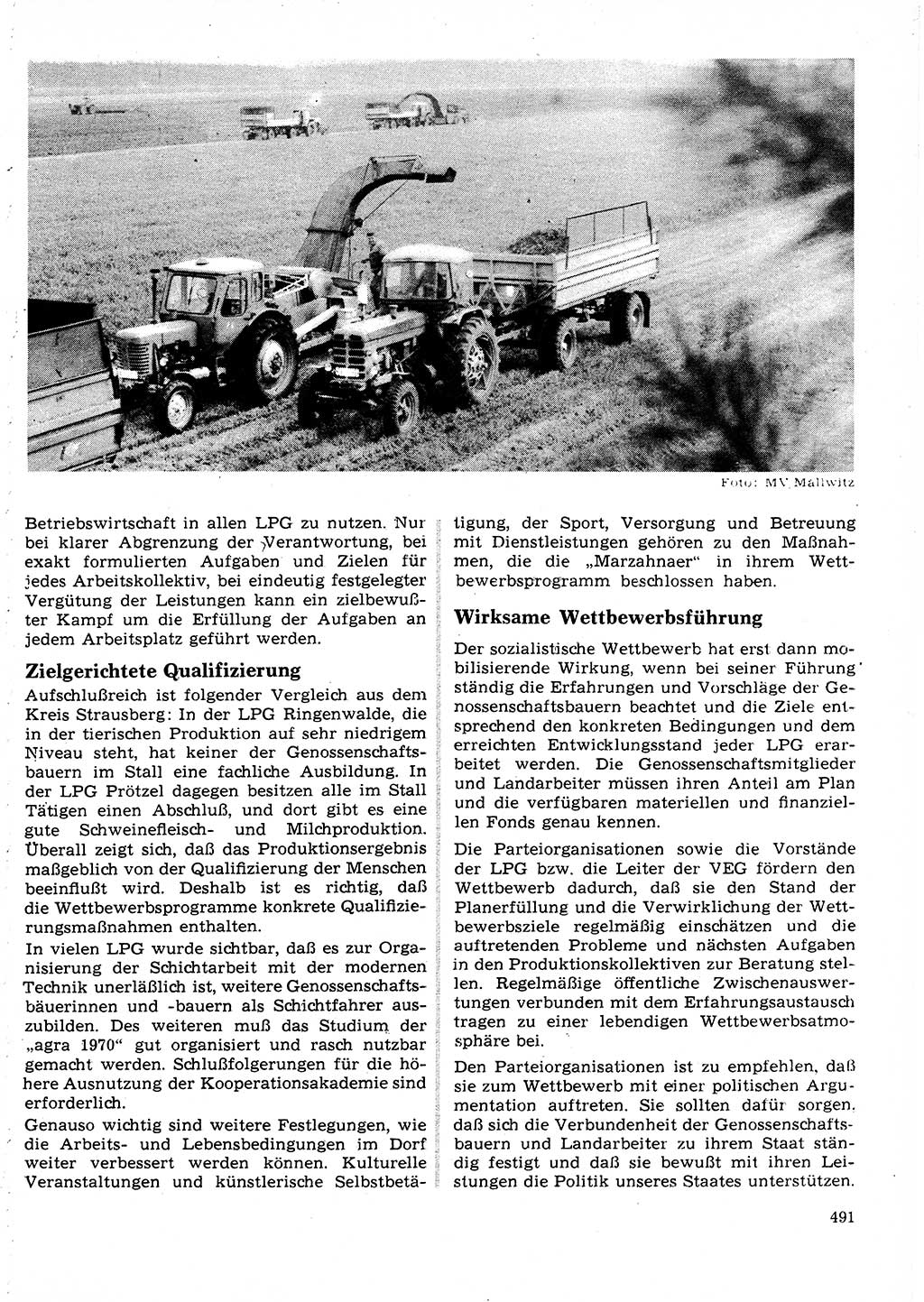 Neuer Weg (NW), Organ des Zentralkomitees (ZK) der SED (Sozialistische Einheitspartei Deutschlands) für Fragen des Parteilebens, 25. Jahrgang [Deutsche Demokratische Republik (DDR)] 1970, Seite 491 (NW ZK SED DDR 1970, S. 491)