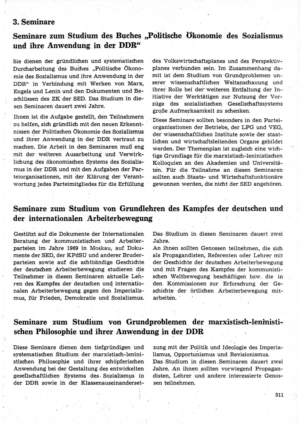 Neuer Weg (NW), Organ des Zentralkomitees (ZK) der SED (Sozialistische Einheitspartei Deutschlands) für Fragen des Parteilebens, 25. Jahrgang [Deutsche Demokratische Republik (DDR)] 1970, Seite 511 (NW ZK SED DDR 1970, S. 511)