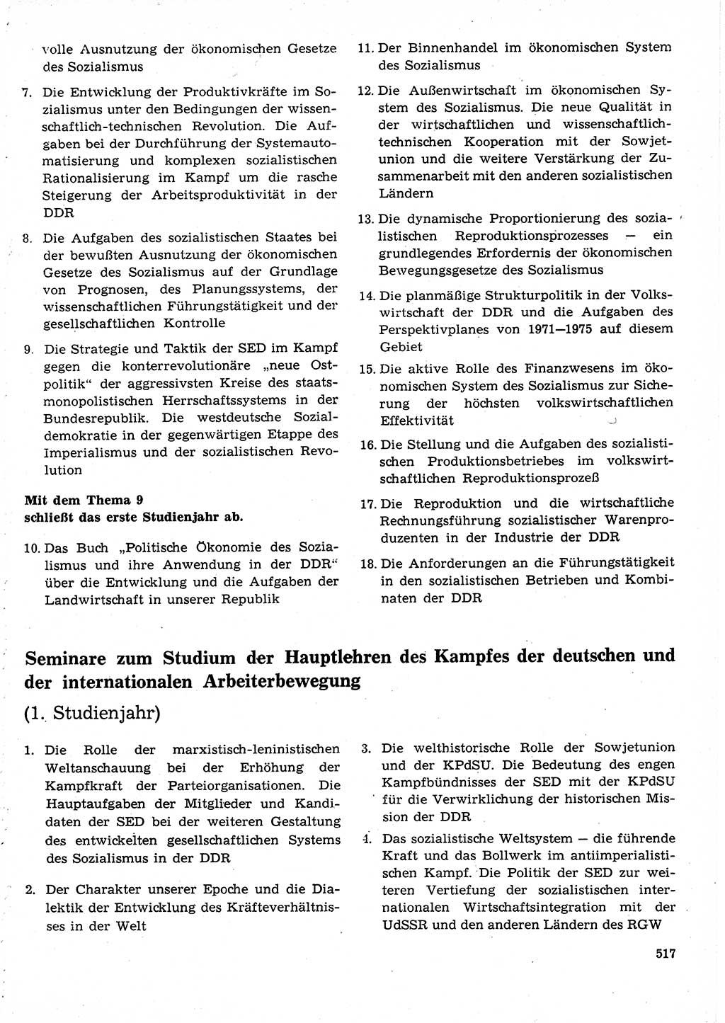 Neuer Weg (NW), Organ des Zentralkomitees (ZK) der SED (Sozialistische Einheitspartei Deutschlands) für Fragen des Parteilebens, 25. Jahrgang [Deutsche Demokratische Republik (DDR)] 1970, Seite 517 (NW ZK SED DDR 1970, S. 517)