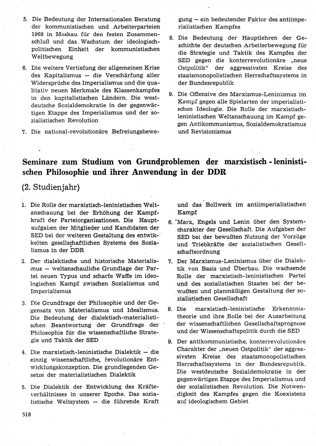 Neuer Weg (NW), Organ des Zentralkomitees (ZK) der SED (Sozialistische Einheitspartei Deutschlands) für Fragen des Parteilebens, 25. Jahrgang [Deutsche Demokratische Republik (DDR)] 1970, Seite 518 (NW ZK SED DDR 1970, S. 518)