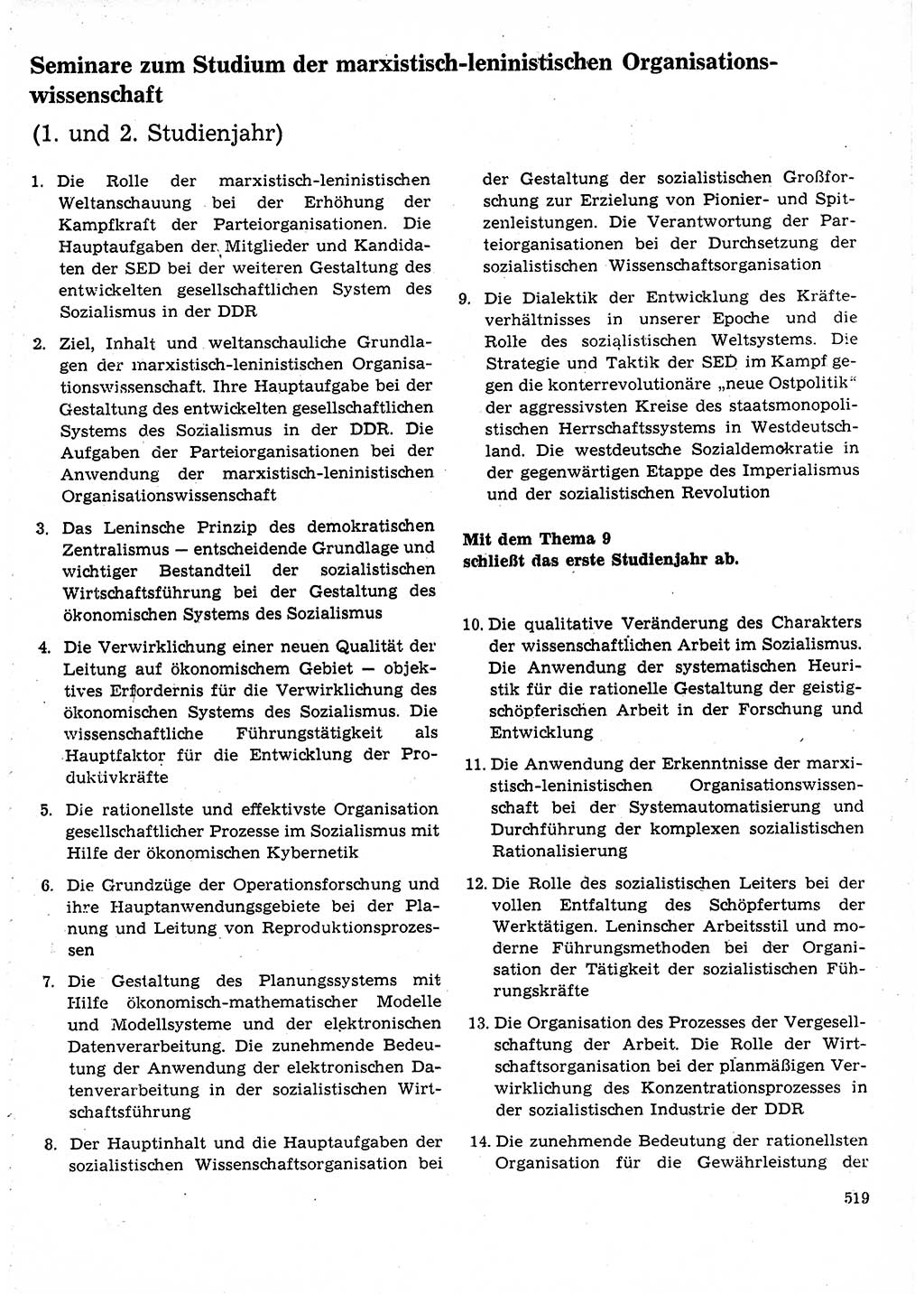 Neuer Weg (NW), Organ des Zentralkomitees (ZK) der SED (Sozialistische Einheitspartei Deutschlands) für Fragen des Parteilebens, 25. Jahrgang [Deutsche Demokratische Republik (DDR)] 1970, Seite 519 (NW ZK SED DDR 1970, S. 519)