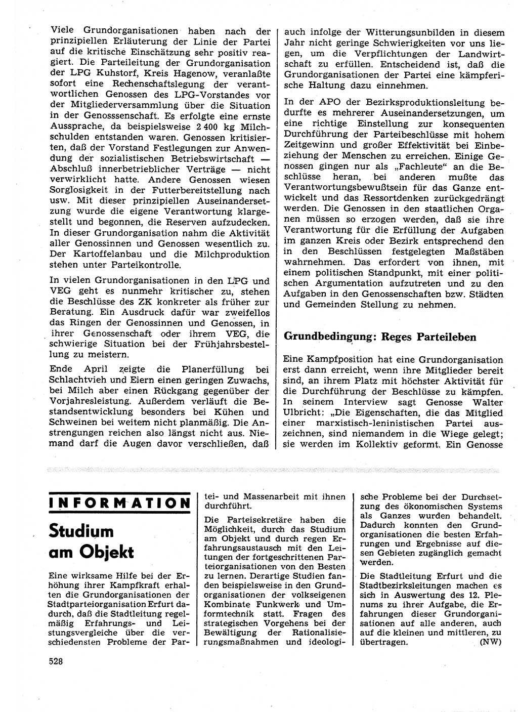 Neuer Weg (NW), Organ des Zentralkomitees (ZK) der SED (Sozialistische Einheitspartei Deutschlands) für Fragen des Parteilebens, 25. Jahrgang [Deutsche Demokratische Republik (DDR)] 1970, Seite 528 (NW ZK SED DDR 1970, S. 528)
