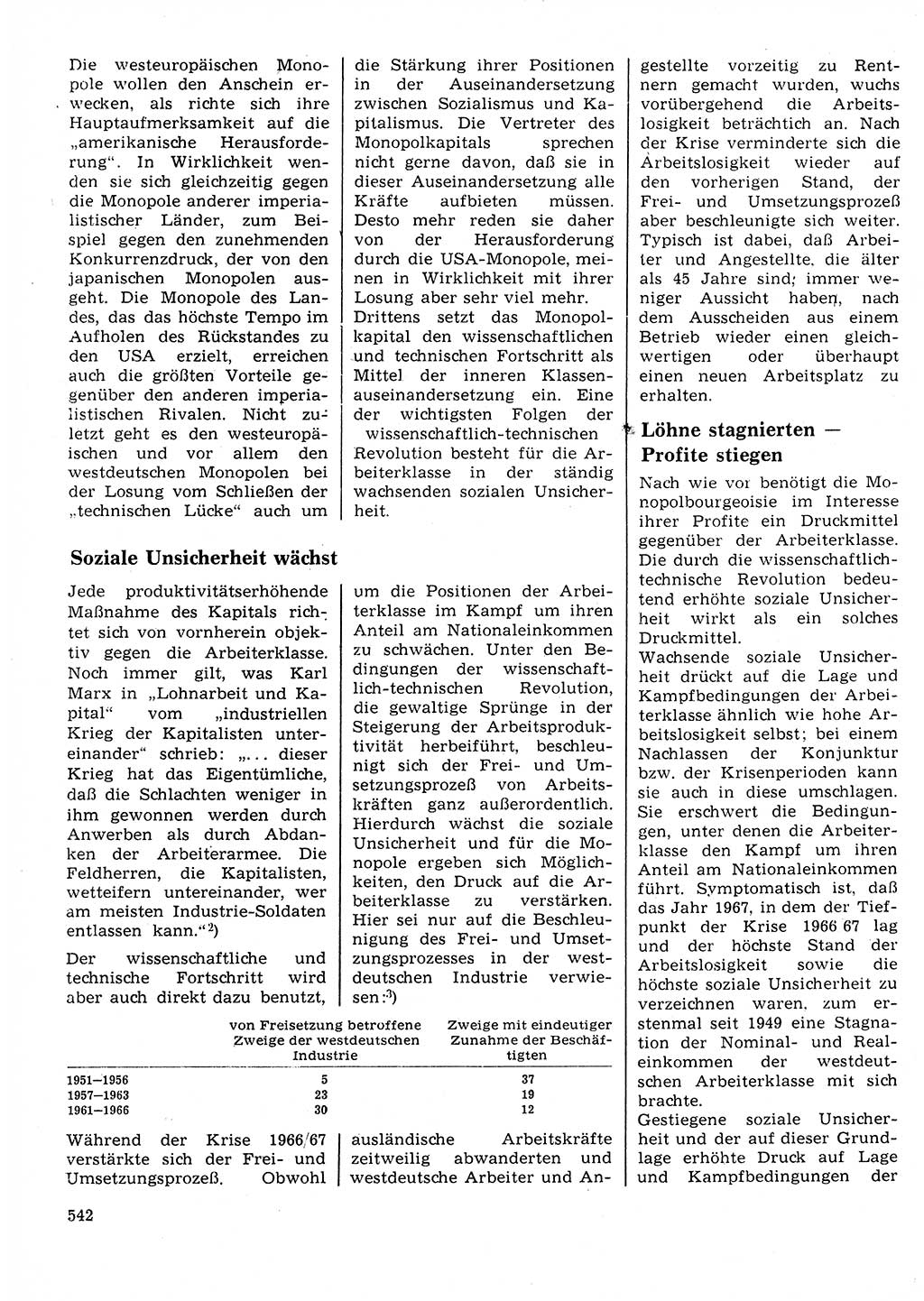 Neuer Weg (NW), Organ des Zentralkomitees (ZK) der SED (Sozialistische Einheitspartei Deutschlands) für Fragen des Parteilebens, 25. Jahrgang [Deutsche Demokratische Republik (DDR)] 1970, Seite 542 (NW ZK SED DDR 1970, S. 542)