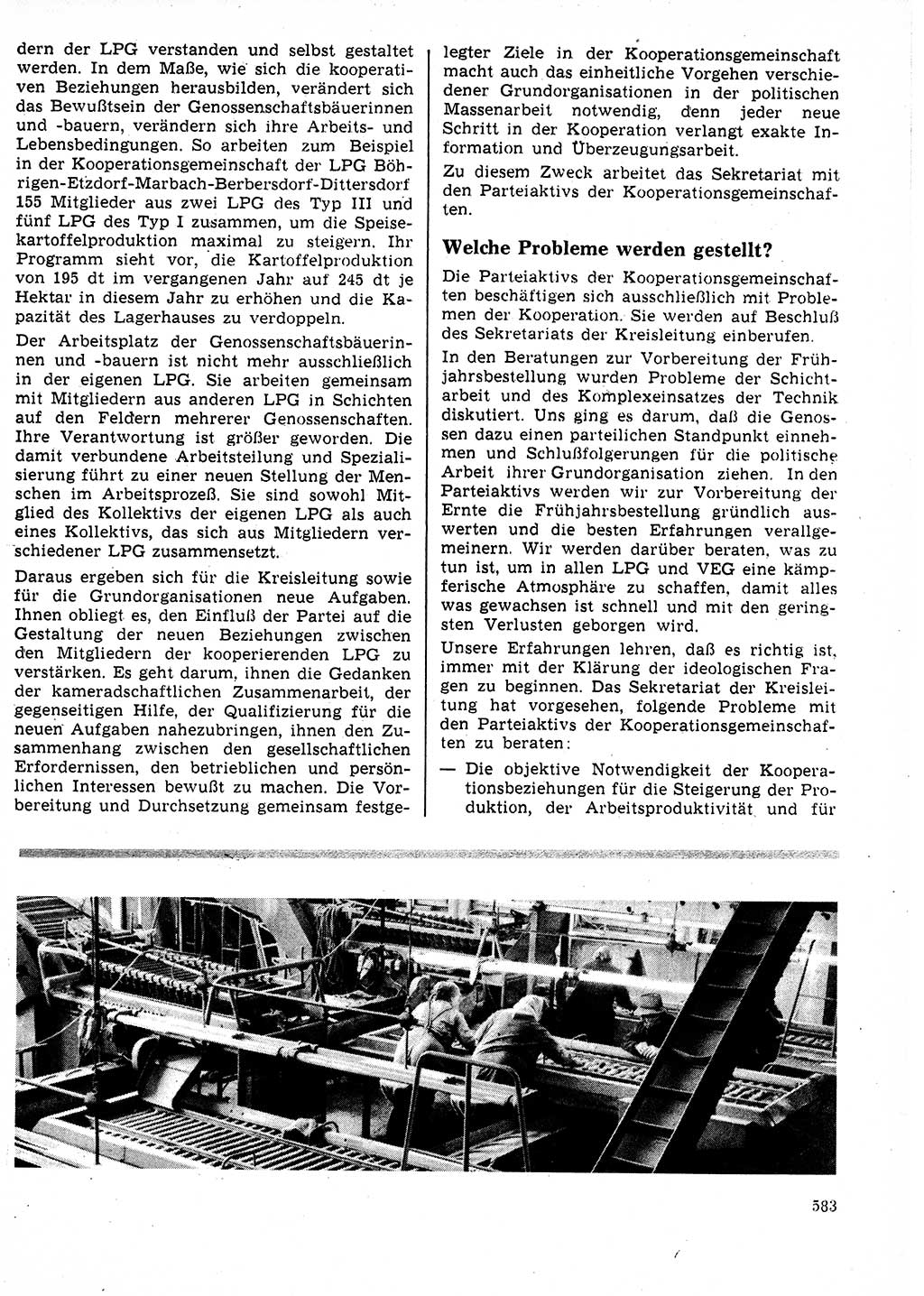Neuer Weg (NW), Organ des Zentralkomitees (ZK) der SED (Sozialistische Einheitspartei Deutschlands) für Fragen des Parteilebens, 25. Jahrgang [Deutsche Demokratische Republik (DDR)] 1970, Seite 583 (NW ZK SED DDR 1970, S. 583)