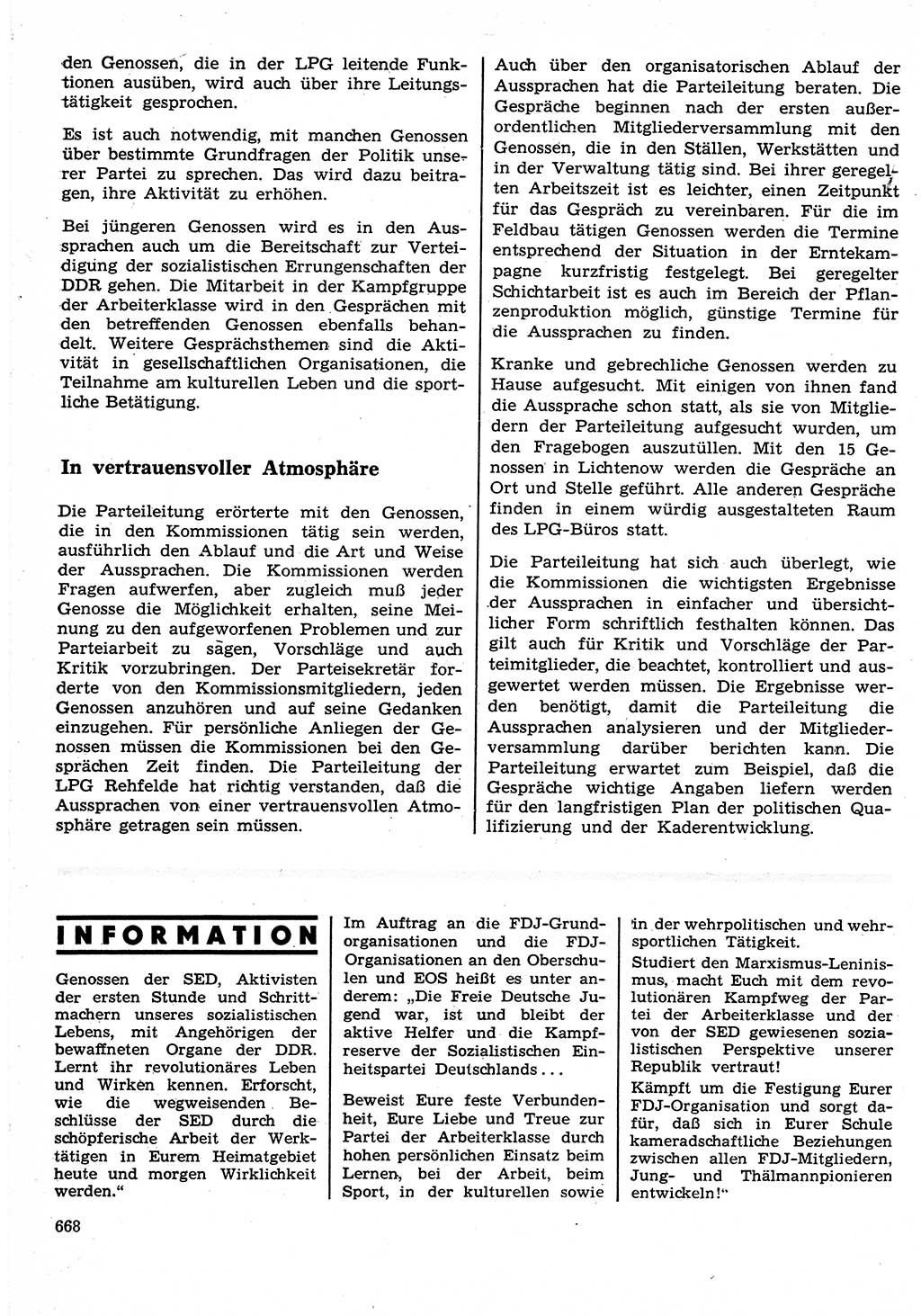 Neuer Weg (NW), Organ des Zentralkomitees (ZK) der SED (Sozialistische Einheitspartei Deutschlands) für Fragen des Parteilebens, 25. Jahrgang [Deutsche Demokratische Republik (DDR)] 1970, Seite 668 (NW ZK SED DDR 1970, S. 668)