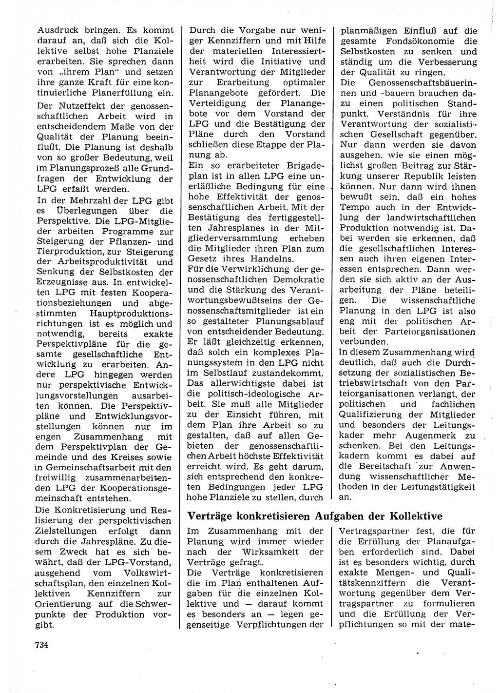 Neuer Weg (NW), Organ des Zentralkomitees (ZK) der SED (Sozialistische Einheitspartei Deutschlands) für Fragen des Parteilebens, 25. Jahrgang [Deutsche Demokratische Republik (DDR)] 1970, Seite 734 (NW ZK SED DDR 1970, S. 734)