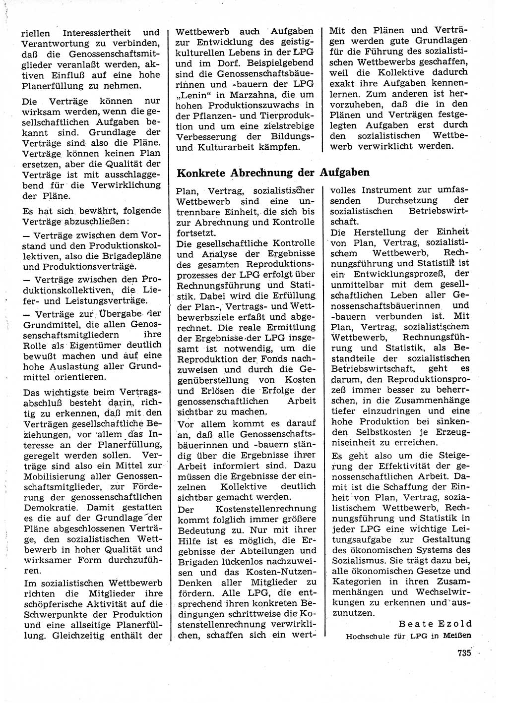 Neuer Weg (NW), Organ des Zentralkomitees (ZK) der SED (Sozialistische Einheitspartei Deutschlands) für Fragen des Parteilebens, 25. Jahrgang [Deutsche Demokratische Republik (DDR)] 1970, Seite 735 (NW ZK SED DDR 1970, S. 735)