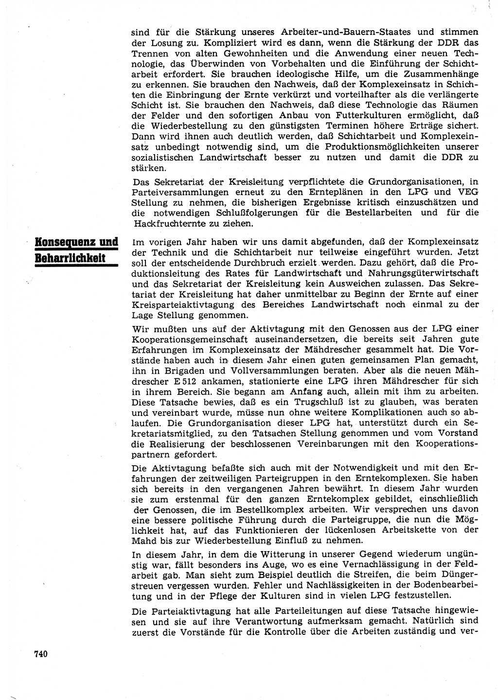 Neuer Weg (NW), Organ des Zentralkomitees (ZK) der SED (Sozialistische Einheitspartei Deutschlands) für Fragen des Parteilebens, 25. Jahrgang [Deutsche Demokratische Republik (DDR)] 1970, Seite 740 (NW ZK SED DDR 1970, S. 740)