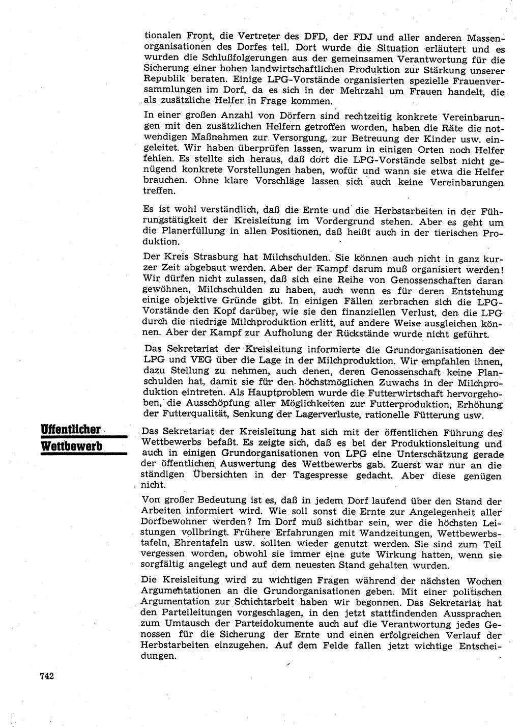 Neuer Weg (NW), Organ des Zentralkomitees (ZK) der SED (Sozialistische Einheitspartei Deutschlands) für Fragen des Parteilebens, 25. Jahrgang [Deutsche Demokratische Republik (DDR)] 1970, Seite 742 (NW ZK SED DDR 1970, S. 742)