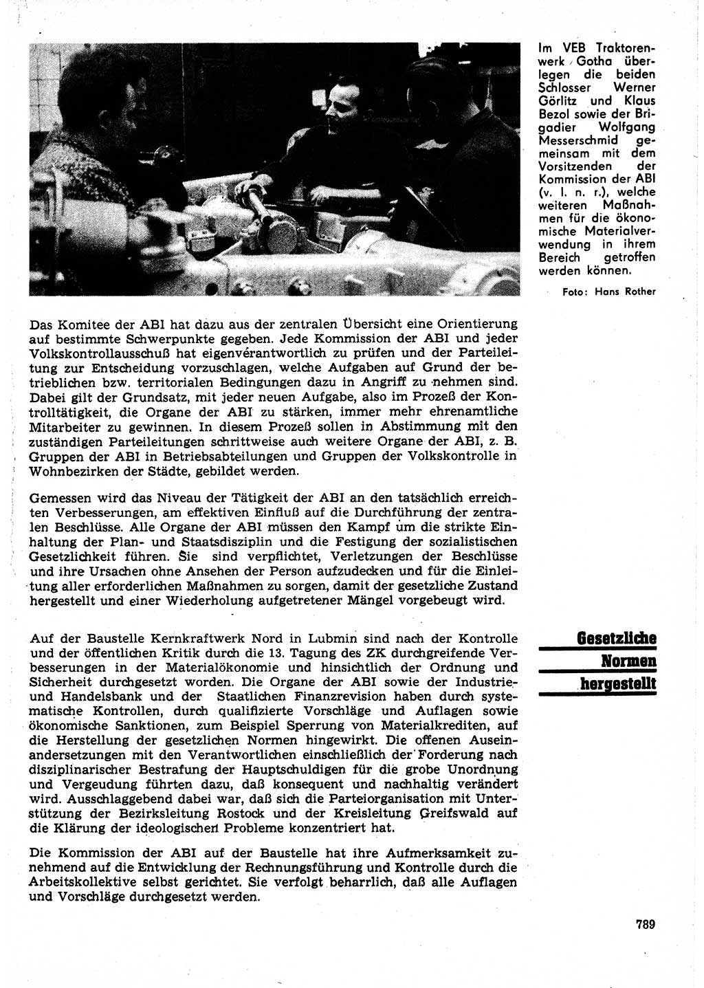 Neuer Weg (NW), Organ des Zentralkomitees (ZK) der SED (Sozialistische Einheitspartei Deutschlands) für Fragen des Parteilebens, 25. Jahrgang [Deutsche Demokratische Republik (DDR)] 1970, Seite 789 (NW ZK SED DDR 1970, S. 789)