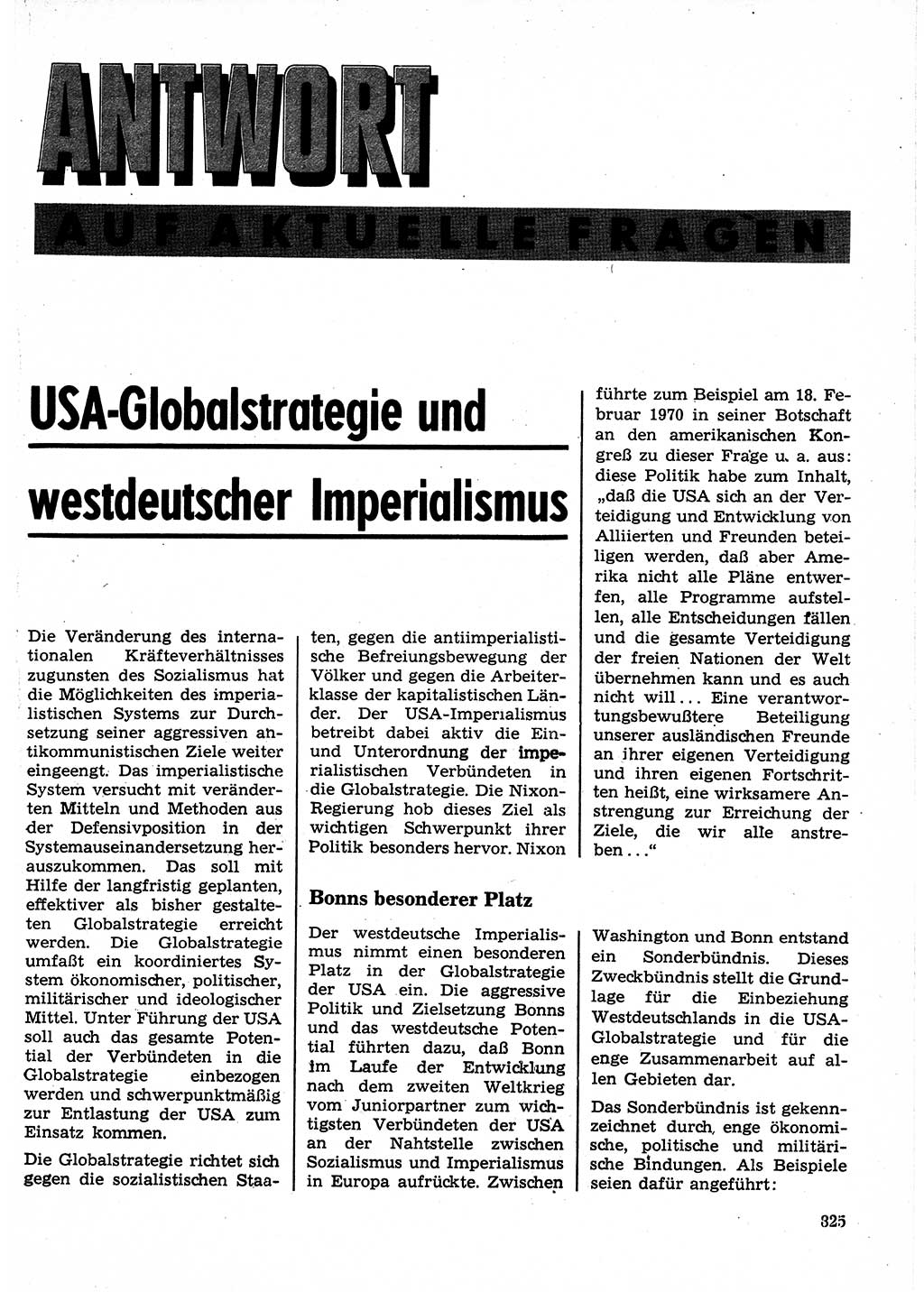 Neuer Weg (NW), Organ des Zentralkomitees (ZK) der SED (Sozialistische Einheitspartei Deutschlands) für Fragen des Parteilebens, 25. Jahrgang [Deutsche Demokratische Republik (DDR)] 1970, Seite 825 (NW ZK SED DDR 1970, S. 825)