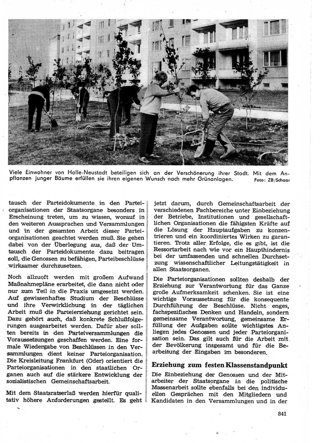 Neuer Weg (NW), Organ des Zentralkomitees (ZK) der SED (Sozialistische Einheitspartei Deutschlands) für Fragen des Parteilebens, 25. Jahrgang [Deutsche Demokratische Republik (DDR)] 1970, Seite 841 (NW ZK SED DDR 1970, S. 841)