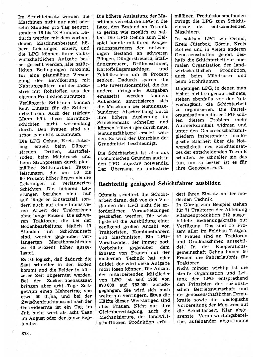 Neuer Weg (NW), Organ des Zentralkomitees (ZK) der SED (Sozialistische Einheitspartei Deutschlands) für Fragen des Parteilebens, 25. Jahrgang [Deutsche Demokratische Republik (DDR)] 1970, Seite 878 (NW ZK SED DDR 1970, S. 878)