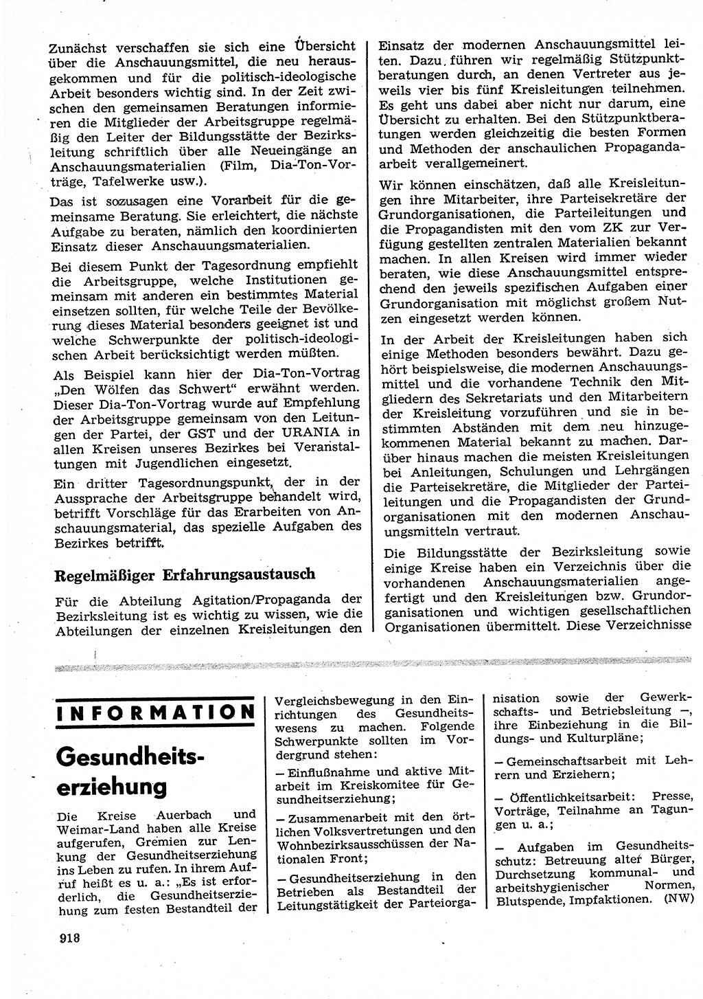 Neuer Weg (NW), Organ des Zentralkomitees (ZK) der SED (Sozialistische Einheitspartei Deutschlands) für Fragen des Parteilebens, 25. Jahrgang [Deutsche Demokratische Republik (DDR)] 1970, Seite 918 (NW ZK SED DDR 1970, S. 918)