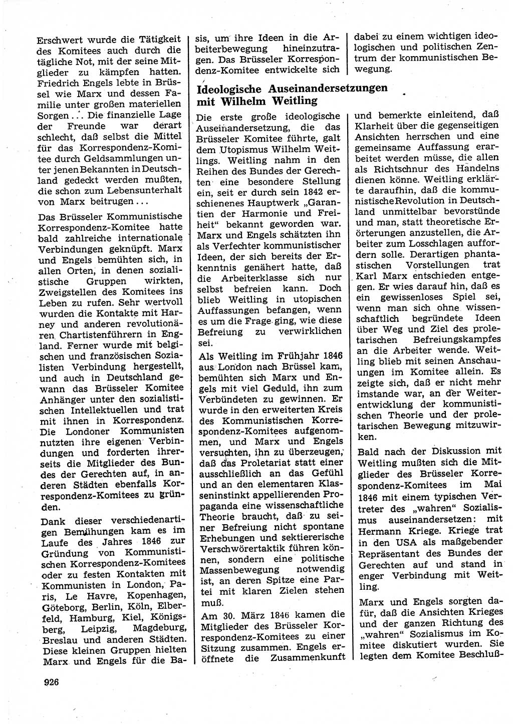 Neuer Weg (NW), Organ des Zentralkomitees (ZK) der SED (Sozialistische Einheitspartei Deutschlands) für Fragen des Parteilebens, 25. Jahrgang [Deutsche Demokratische Republik (DDR)] 1970, Seite 926 (NW ZK SED DDR 1970, S. 926)