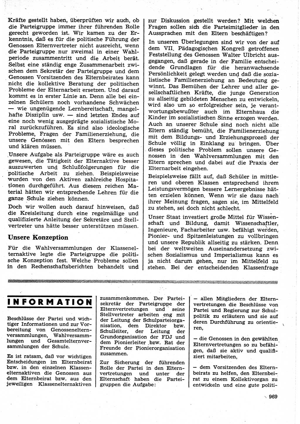 Neuer Weg (NW), Organ des Zentralkomitees (ZK) der SED (Sozialistische Einheitspartei Deutschlands) für Fragen des Parteilebens, 25. Jahrgang [Deutsche Demokratische Republik (DDR)] 1970, Seite 969 (NW ZK SED DDR 1970, S. 969)