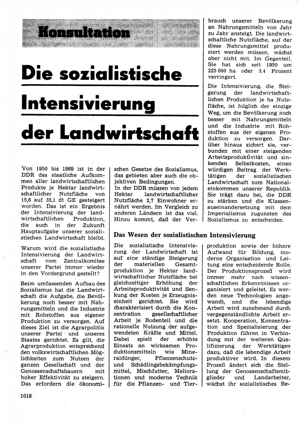 Neuer Weg (NW), Organ des Zentralkomitees (ZK) der SED (Sozialistische Einheitspartei Deutschlands) für Fragen des Parteilebens, 25. Jahrgang [Deutsche Demokratische Republik (DDR)] 1970, Seite 1018 (NW ZK SED DDR 1970, S. 1018)