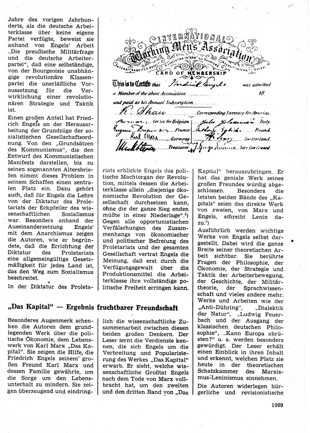 Neuer Weg (NW), Organ des Zentralkomitees (ZK) der SED (Sozialistische Einheitspartei Deutschlands) für Fragen des Parteilebens, 25. Jahrgang [Deutsche Demokratische Republik (DDR)] 1970, Seite 1069 (NW ZK SED DDR 1970, S. 1069)