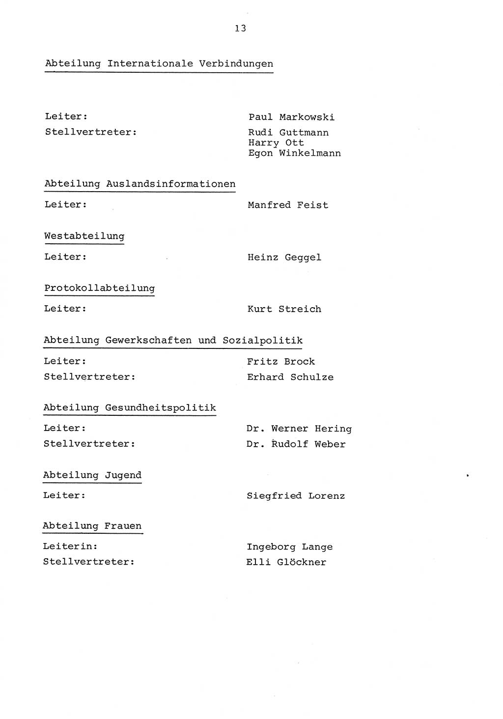 Parteiapparat der Deutschen Demokratischen Republik (DDR) 1970, Seite 13 (Parteiapp. DDR 1970, S. 13)