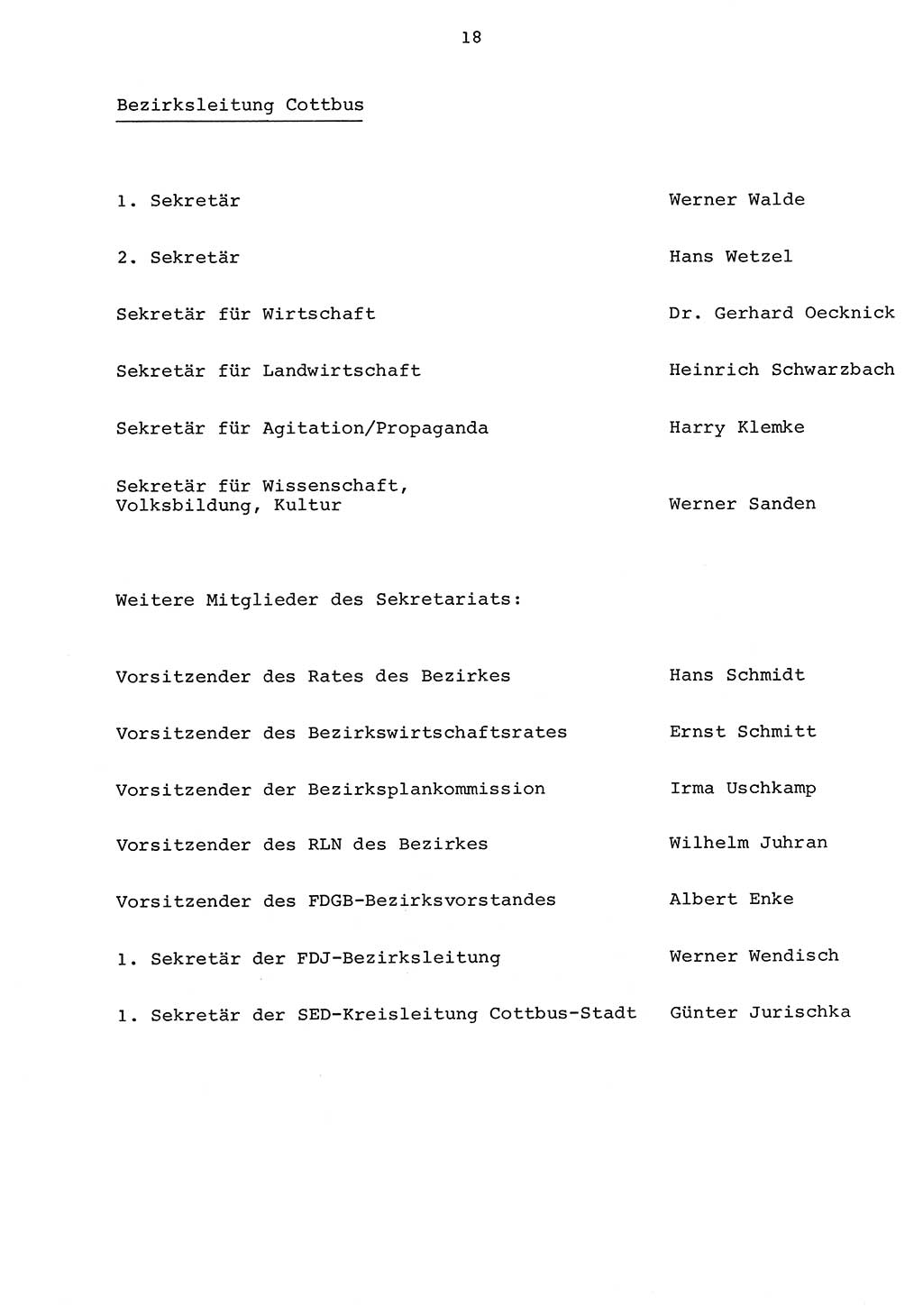 Parteiapparat der Deutschen Demokratischen Republik (DDR) 1970, Seite 18 (Parteiapp. DDR 1970, S. 18)