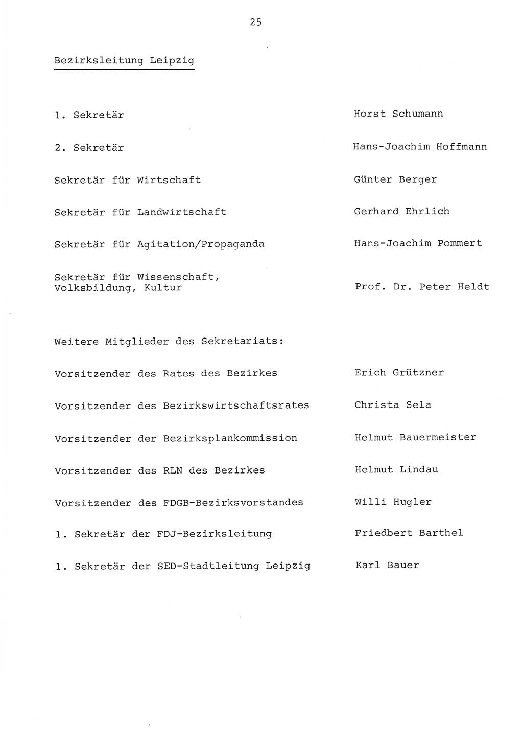 Parteiapparat der Deutschen Demokratischen Republik (DDR) 1970, Seite 25 (Parteiapp. DDR 1970, S. 25)