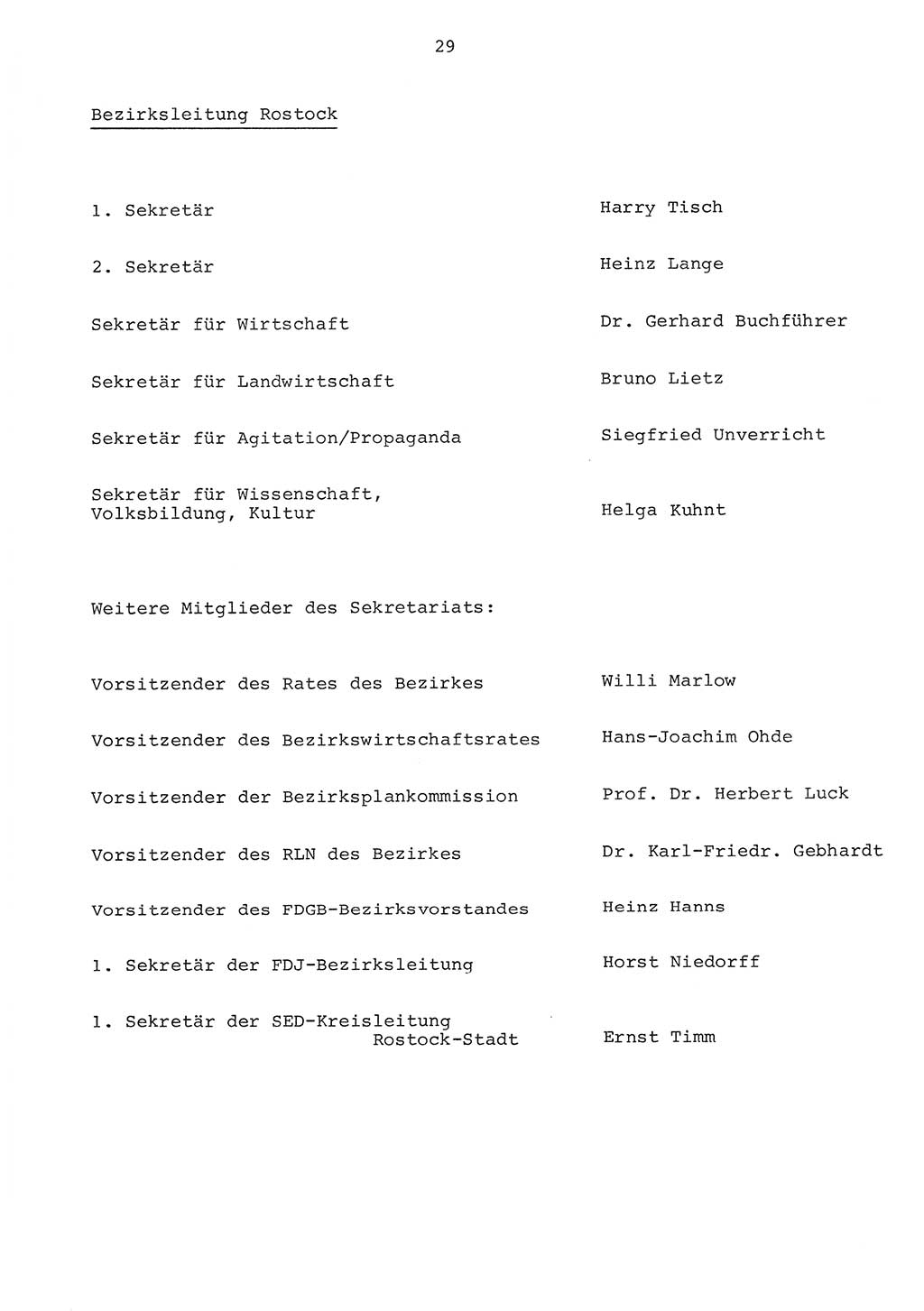 Parteiapparat der Deutschen Demokratischen Republik (DDR) 1970, Seite 29 (Parteiapp. DDR 1970, S. 29)