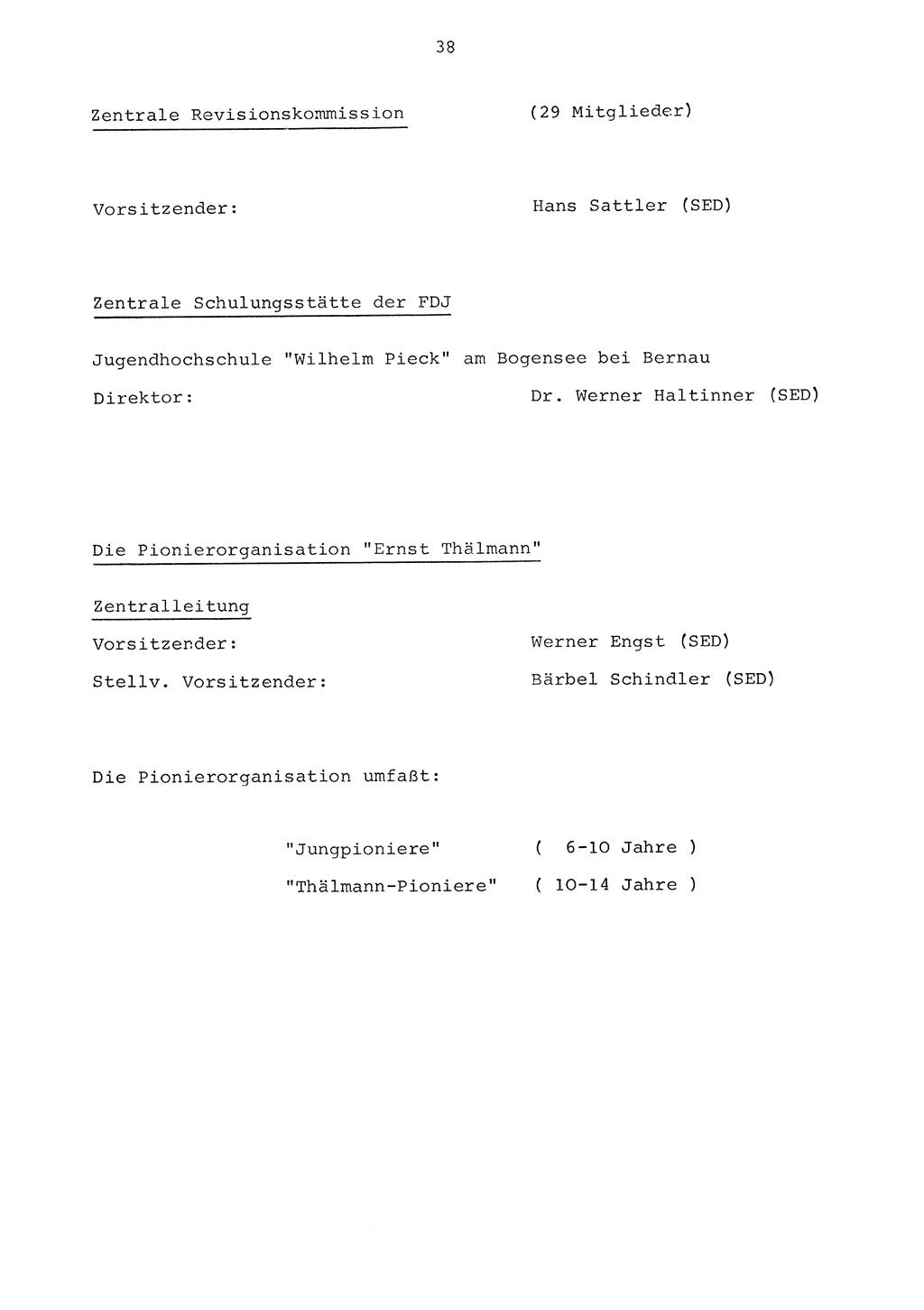 Parteiapparat der Deutschen Demokratischen Republik (DDR) 1970, Seite 38 (Parteiapp. DDR 1970, S. 38)