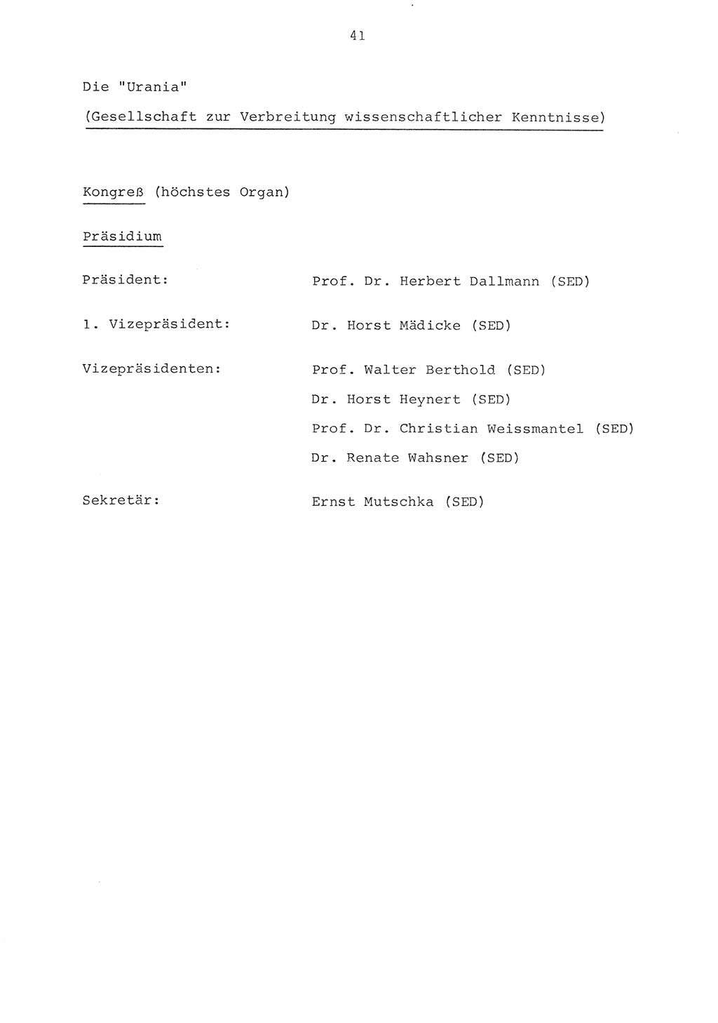 Parteiapparat der Deutschen Demokratischen Republik (DDR) 1970, Seite 41 (Parteiapp. DDR 1970, S. 41)