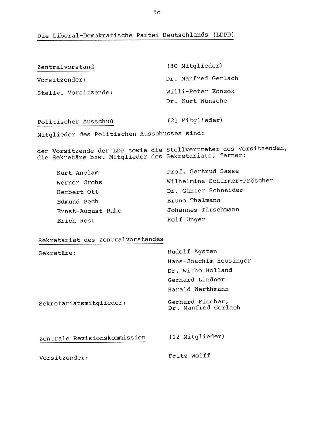 Parteiapparat der Deutschen Demokratischen Republik (DDR) 1970, Seite 50 (Parteiapp. DDR 1970, S. 50)