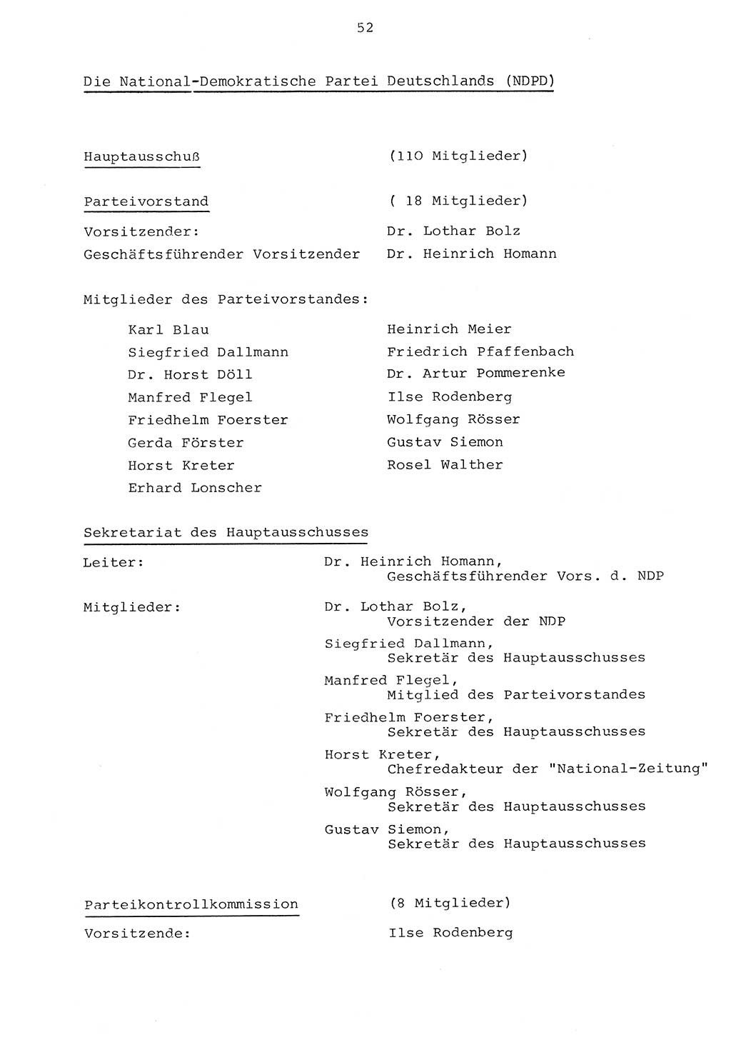 Parteiapparat der Deutschen Demokratischen Republik (DDR) 1970, Seite 52 (Parteiapp. DDR 1970, S. 52)