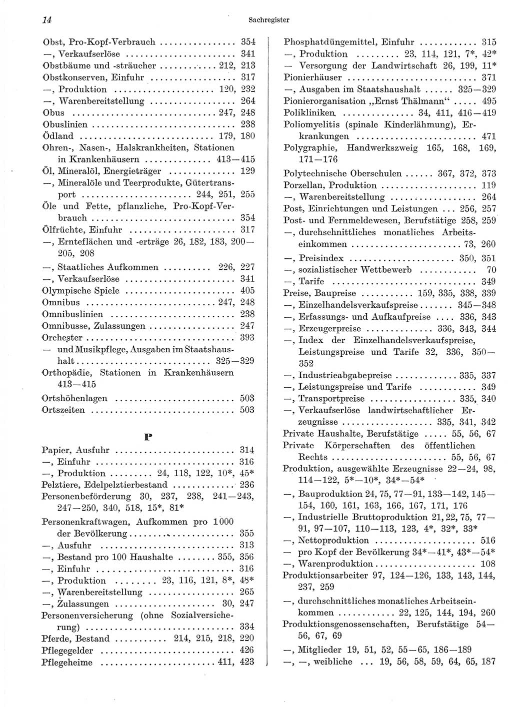 Statistisches Jahrbuch der Deutschen Demokratischen Republik (DDR) 1970, Seite 14 (Stat. Jb. DDR 1970, S. 14)