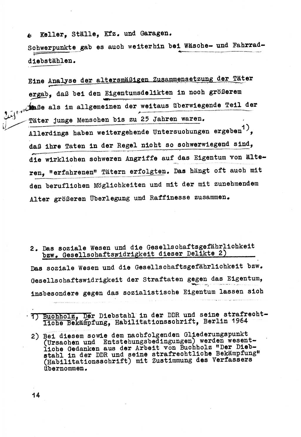 Strafrecht der DDR (Deutsche Demokratische Republik), Besonderer Teil, Lehrmaterial, Heft 5 1970, Seite 14 (Strafr. DDR BT Lehrmat. H. 5 1970, S. 14)