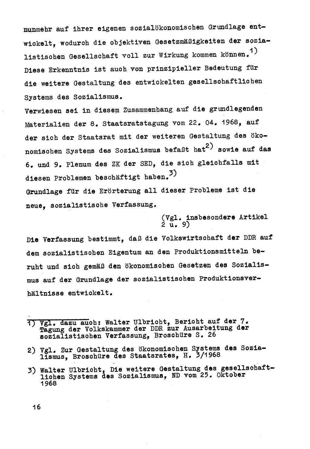Strafrecht der DDR (Deutsche Demokratische Republik), Besonderer Teil, Lehrmaterial, Heft 5 1970, Seite 16 (Strafr. DDR BT Lehrmat. H. 5 1970, S. 16)