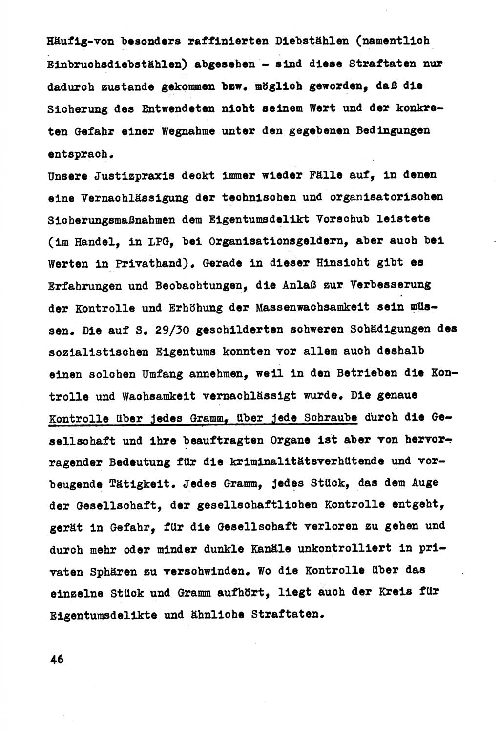 Strafrecht der DDR (Deutsche Demokratische Republik), Besonderer Teil, Lehrmaterial, Heft 5 1970, Seite 46 (Strafr. DDR BT Lehrmat. H. 5 1970, S. 46)