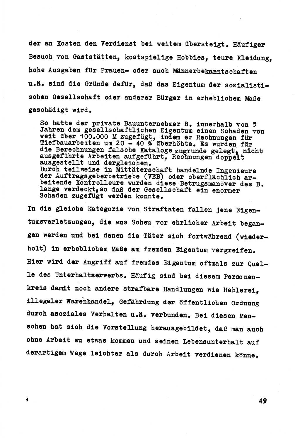 Strafrecht der DDR (Deutsche Demokratische Republik), Besonderer Teil, Lehrmaterial, Heft 5 1970, Seite 49 (Strafr. DDR BT Lehrmat. H. 5 1970, S. 49)
