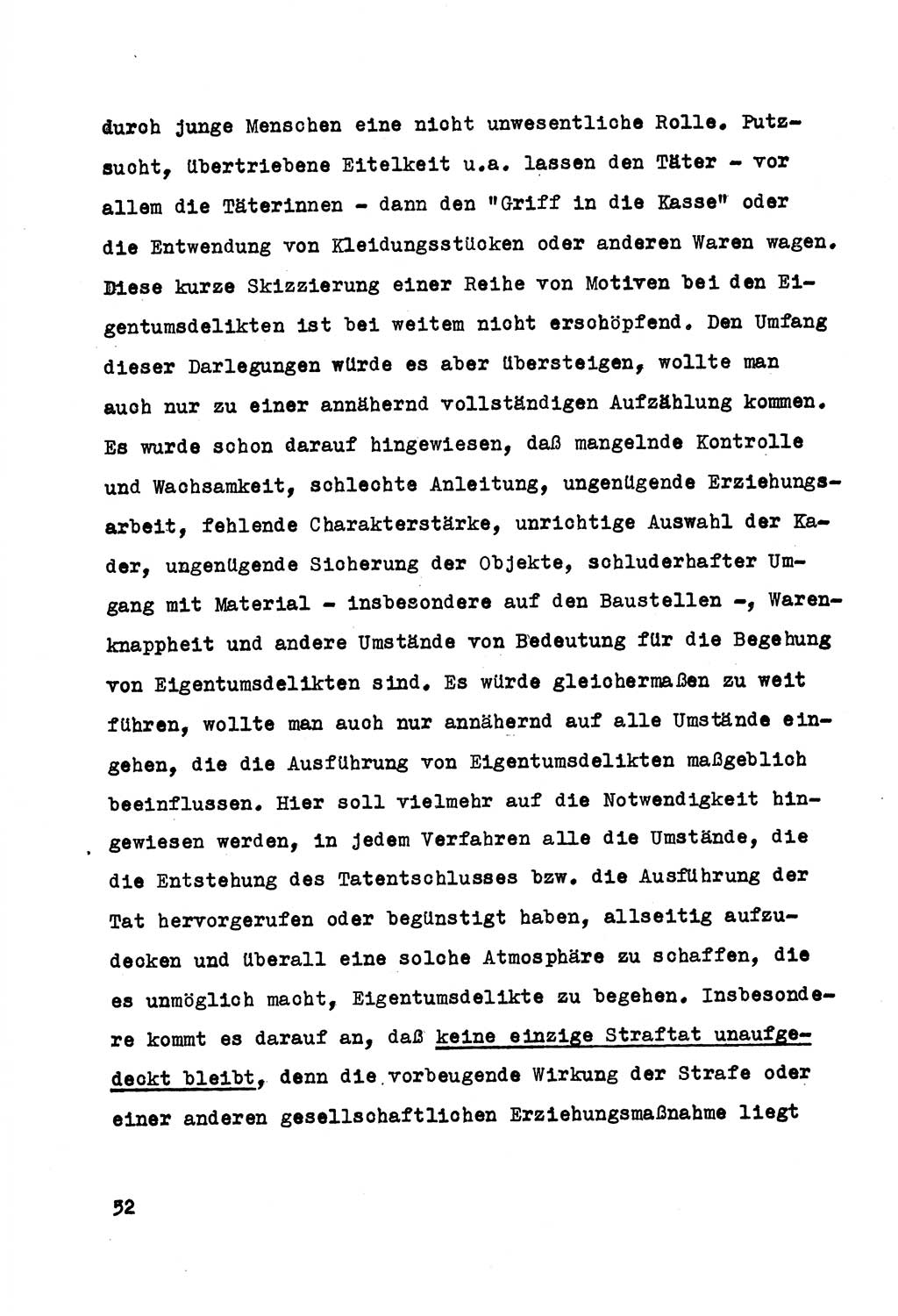 Strafrecht der DDR (Deutsche Demokratische Republik), Besonderer Teil, Lehrmaterial, Heft 5 1970, Seite 52 (Strafr. DDR BT Lehrmat. H. 5 1970, S. 52)