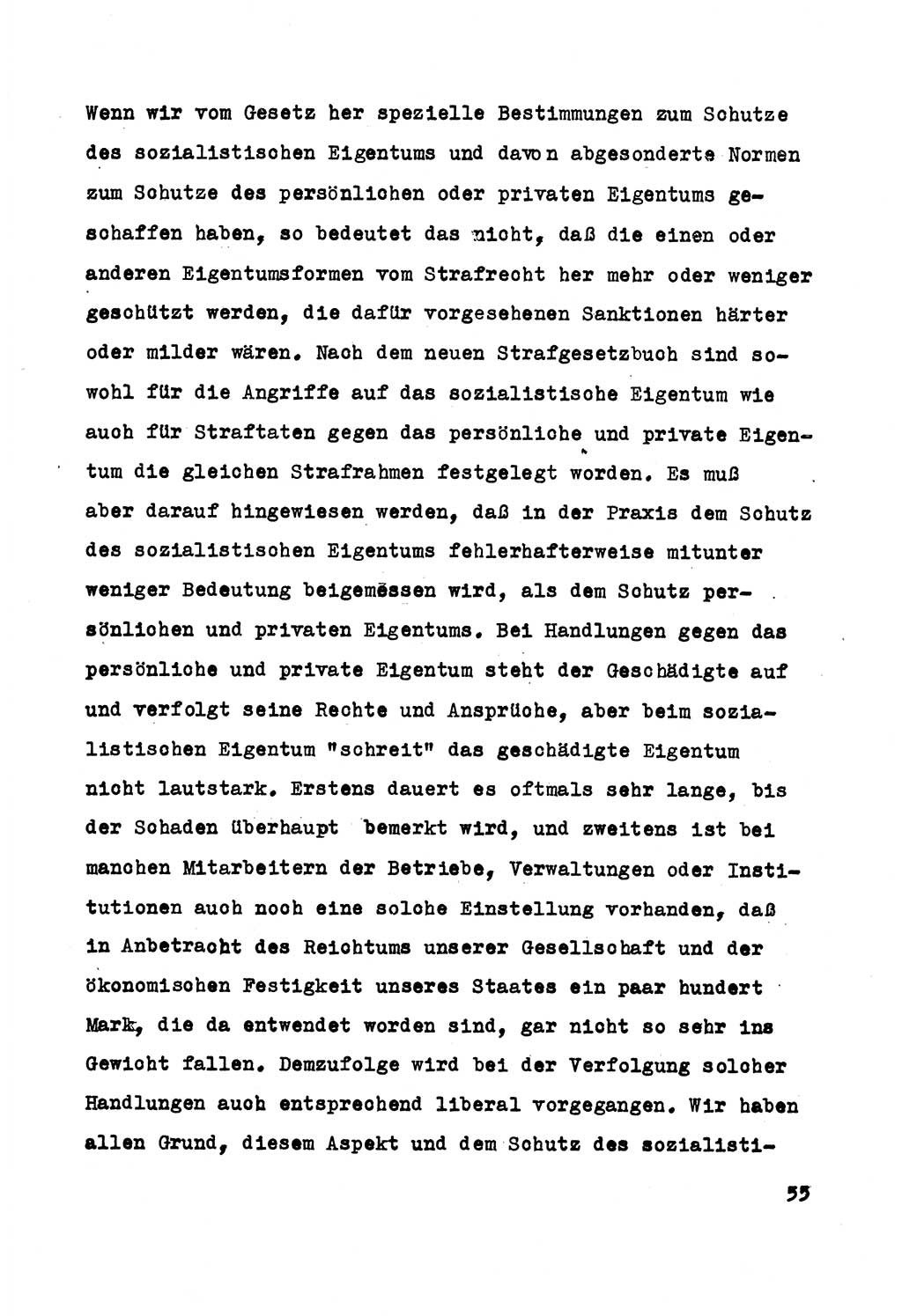Strafrecht der DDR (Deutsche Demokratische Republik), Besonderer Teil, Lehrmaterial, Heft 5 1970, Seite 55 (Strafr. DDR BT Lehrmat. H. 5 1970, S. 55)