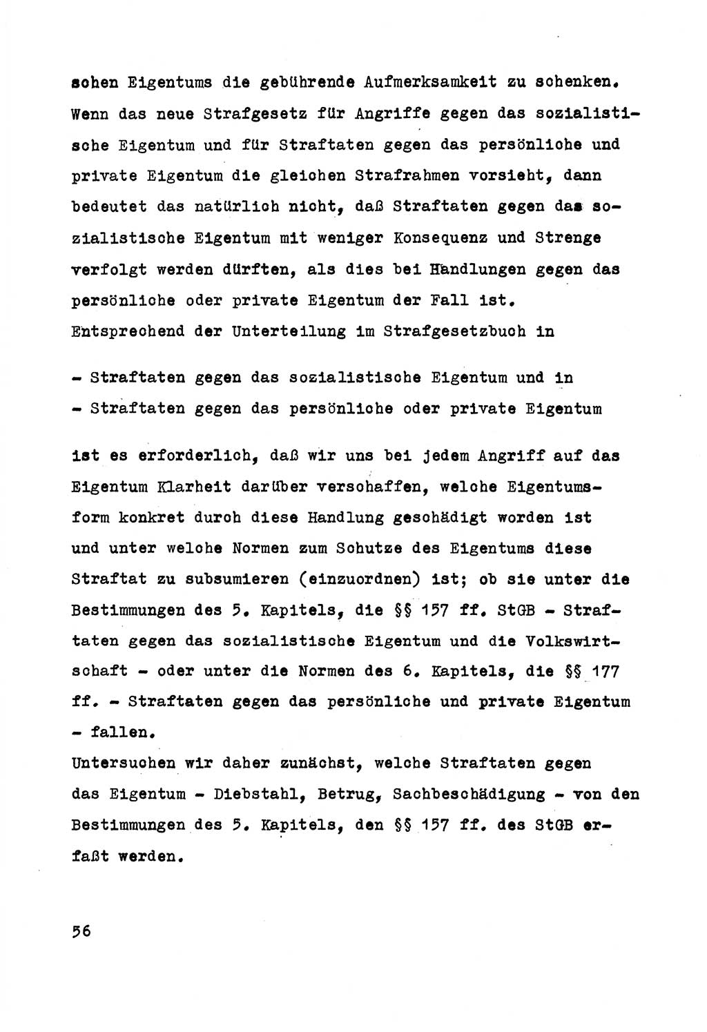 Strafrecht der DDR (Deutsche Demokratische Republik), Besonderer Teil, Lehrmaterial, Heft 5 1970, Seite 56 (Strafr. DDR BT Lehrmat. H. 5 1970, S. 56)