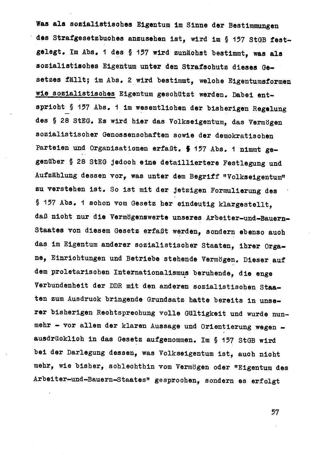 Strafrecht der DDR (Deutsche Demokratische Republik), Besonderer Teil, Lehrmaterial, Heft 5 1970, Seite 57 (Strafr. DDR BT Lehrmat. H. 5 1970, S. 57)