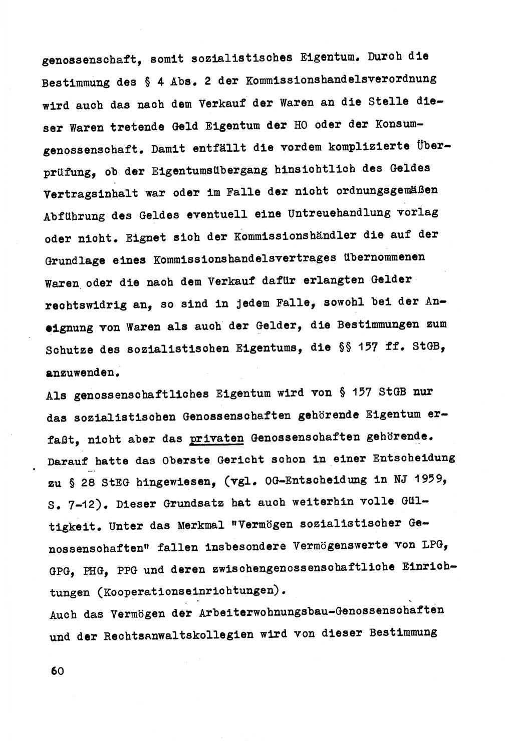 Strafrecht der DDR (Deutsche Demokratische Republik), Besonderer Teil, Lehrmaterial, Heft 5 1970, Seite 60 (Strafr. DDR BT Lehrmat. H. 5 1970, S. 60)