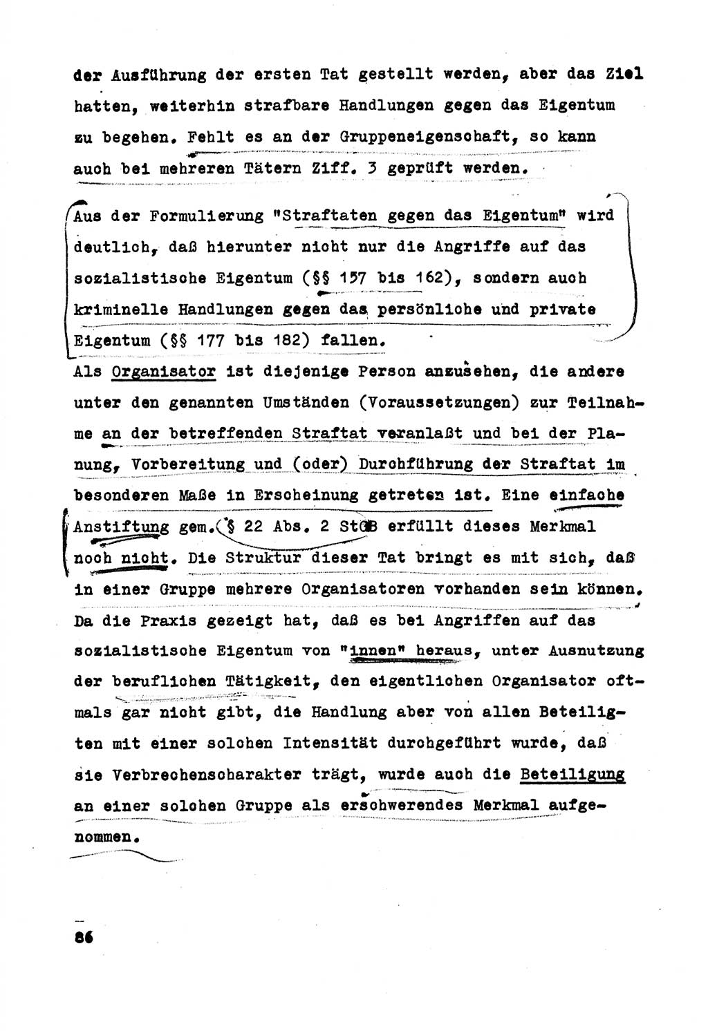 Strafrecht der DDR (Deutsche Demokratische Republik), Besonderer Teil, Lehrmaterial, Heft 5 1970, Seite 86 (Strafr. DDR BT Lehrmat. H. 5 1970, S. 86)