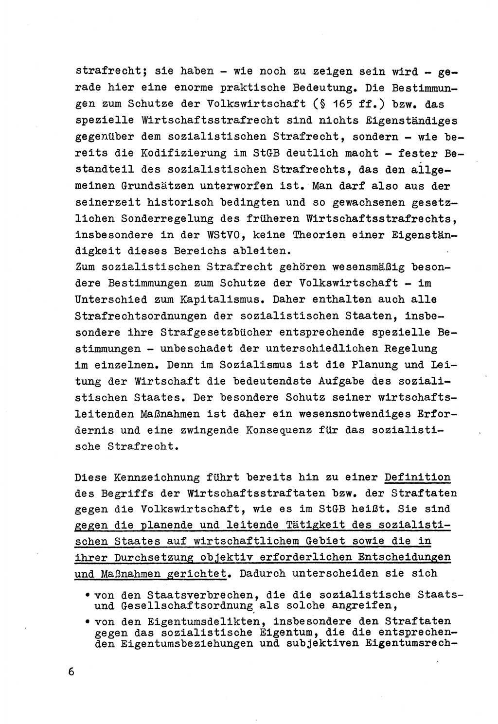 Strafrecht der DDR (Deutsche Demokratische Republik), Besonderer Teil, Lehrmaterial, Heft 6 1970, Seite 6 (Strafr. DDR BT Lehrmat. H. 6 1970, S. 6)